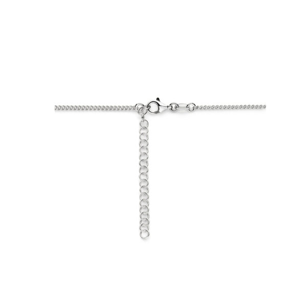 combi-collier gourmette en paperclip 3,6 mm 40 + 5 cm zilver gerhodineerd - Afbeelding 3