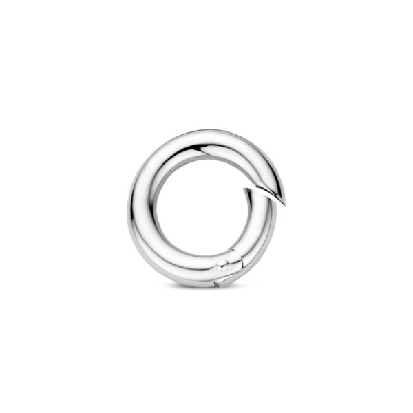 connector 12,5 mm zilver gerhodineerd