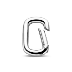 connector paperclip 16 mm zilver gerhodineerd
