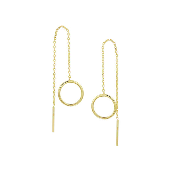doortrekoorbellen ring 14K geelgoud