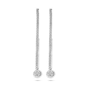doortrekoorbellen zirkonia 65 mm zilver gerhodineerd