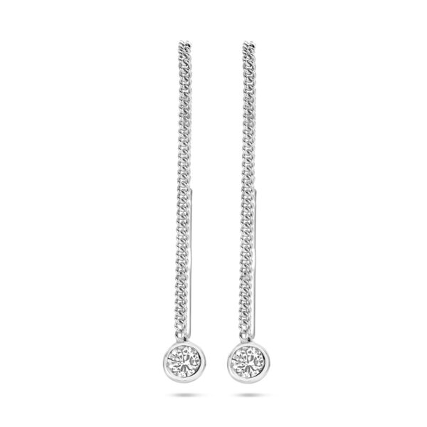 doortrekoorbellen zirkonia 65 mm zilver gerhodineerd