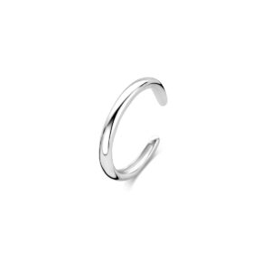 earcuff 10 mm zilver gerhodineerd