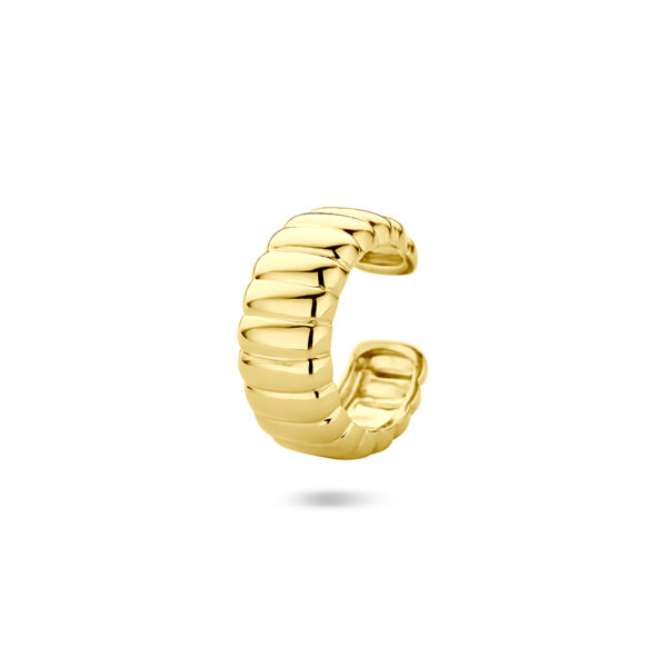 earcuff 13,5 mm 1 micron zilver verguld (geel)