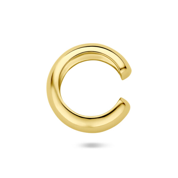 earcuff 15,5 mm 1 micron zilver verguld (geel) - Afbeelding 3