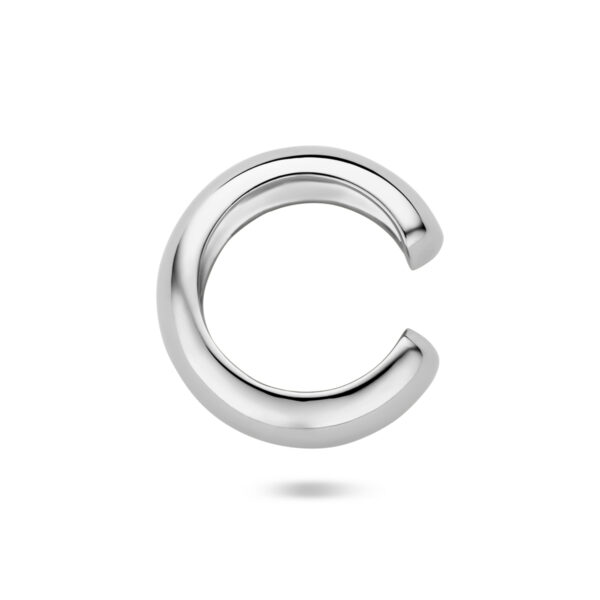 earcuff 15,5 mm zilver gerhodineerd - Afbeelding 3