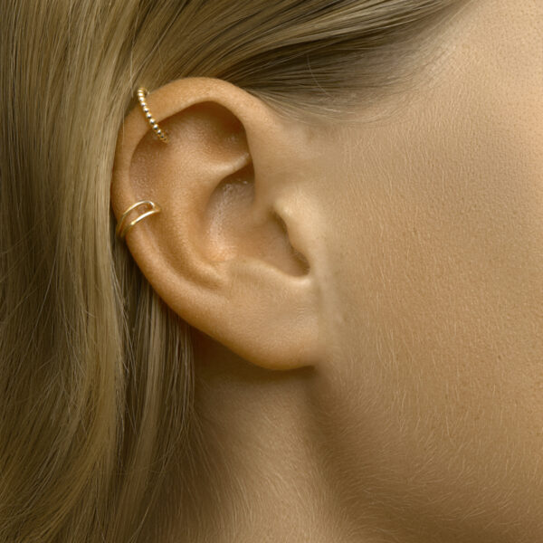 earcuff per stuk 14K geelgoud - Afbeelding 3