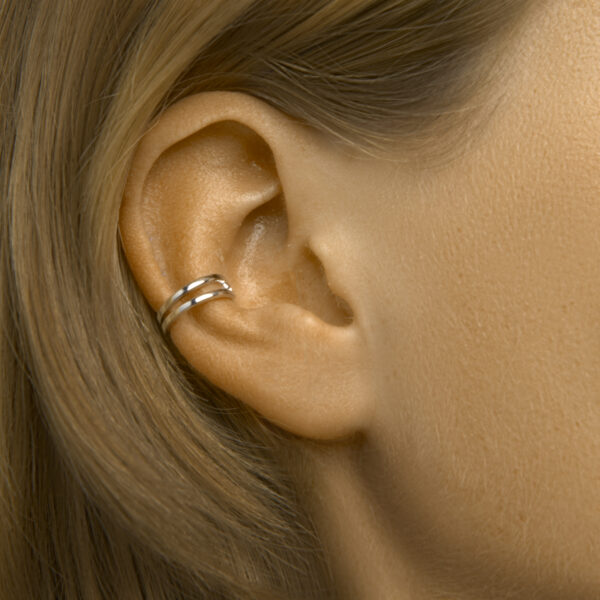 earcuff zilver gerhodineerd - Afbeelding 2