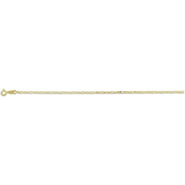 enkelbandje figaro 1,6 mm 14K geelgoud - Afbeelding 2