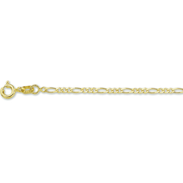 enkelbandje figaro 1,6 mm 14K geelgoud