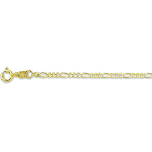 enkelbandje figaro 1,6 mm 14K geelgoud