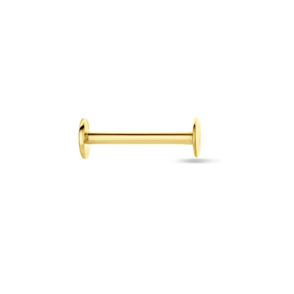 flat back piercing 3 mm 14K geelgoud - Afbeelding 3