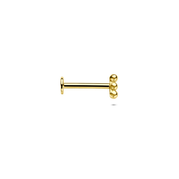 flat back piercing 4,5 mm 14K geelgoud - Afbeelding 3