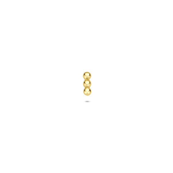 flat back piercing 4,5 mm 14K geelgoud