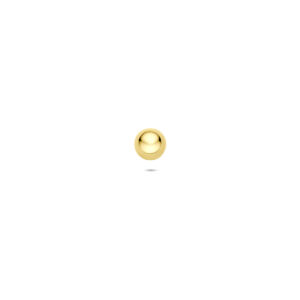 flat back piercing bol 4 mm 14K geelgoud