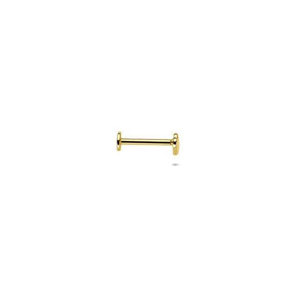 flat back piercing hartjes 3,5 mm 14K geelgoud - Afbeelding 3