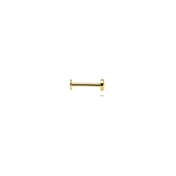 flat back piercing infinity 2,5 mm 14K geelgoud - Afbeelding 3