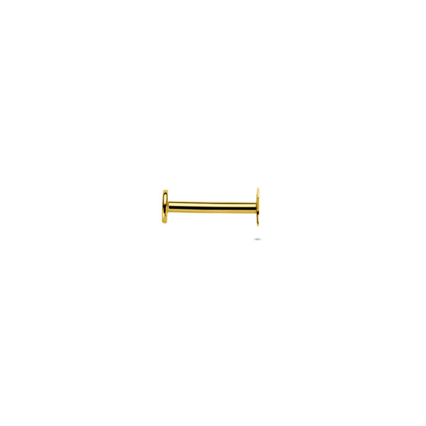 flat back piercing ster 3,5 mm 14K geelgoud - Afbeelding 3