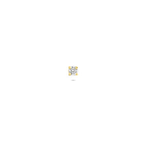flat back piercing zirkonia 2 mm 14K geelgoud