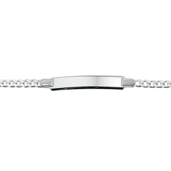 graveerarmband gourmet 6 mm zilver gerhodineerd