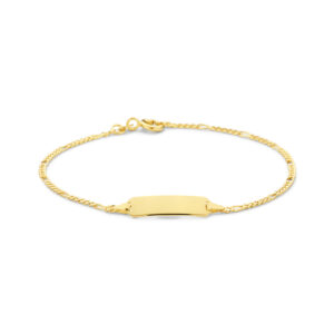 graveerarmband plaat 5,3 mm 15,5 - 19 cm 14K geelgoud