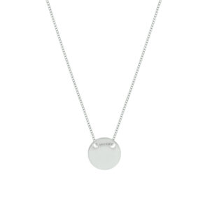 graveercollier 1,0 mm 40 + 5 cm zilver gerhodineerd