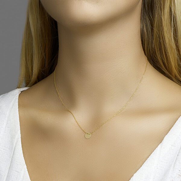 graveercollier rondje 40 - 42 cm 14K geelgoud - Afbeelding 2