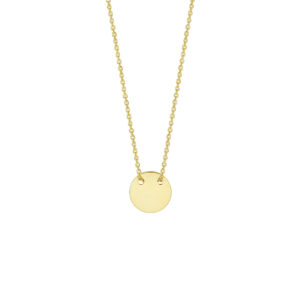 graveercollier rondje 40 - 42 cm 14K geelgoud