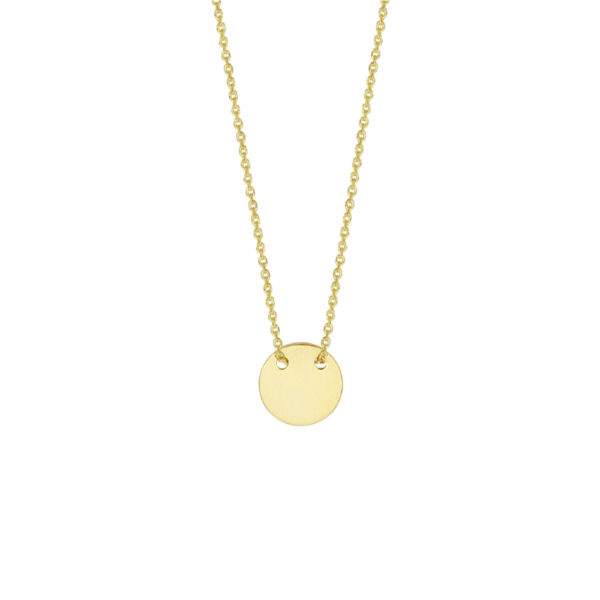 graveercollier rondje 40 - 42 cm 14K geelgoud
