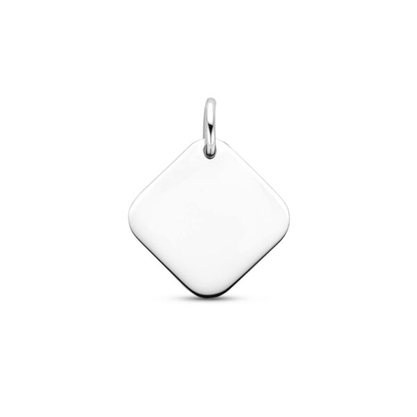 graveerhanger 15 mm zilver gerhodineerd