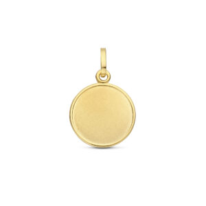 graveerhanger 18 mm 14K geelgoud