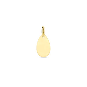graveerhanger 19 mm 14K geelgoud