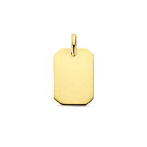 graveerhanger 20 mm 14K geelgoud