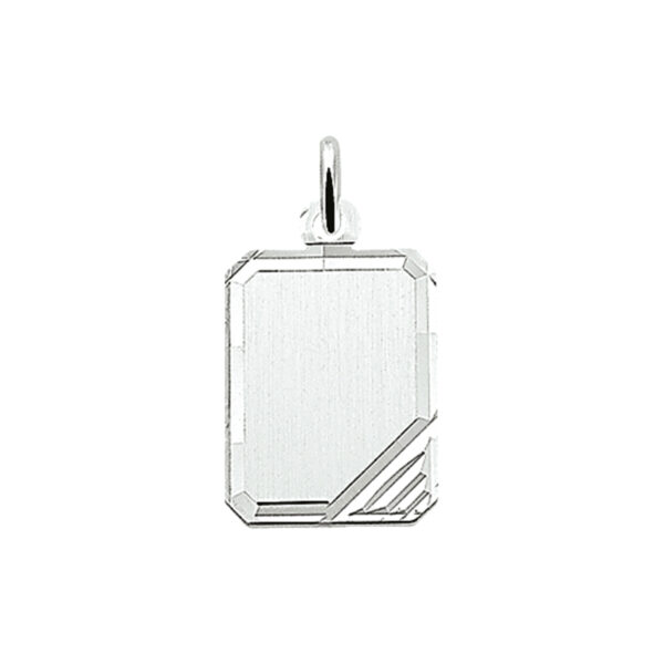 graveerhanger gediamanteerd zilver wit