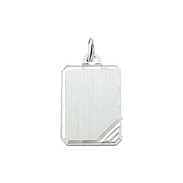 graveerhanger gediamanteerd zilver wit