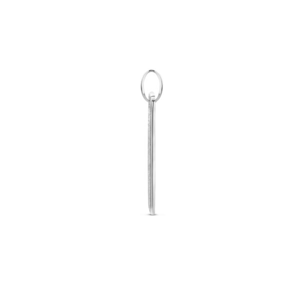 graveerhanger glitter gediamanteerd 22 mm zilver gerhodineerd - Afbeelding 3