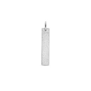 graveerhanger glitter gediamanteerd 30 mm zilver gerhodineerd
