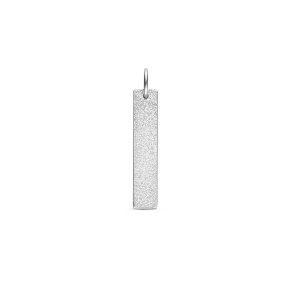 graveerhanger glitter gediamanteerd 30 mm zilver gerhodineerd