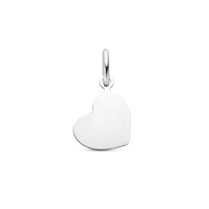 graveerhanger hart 10,5 mm zilver gerhodineerd