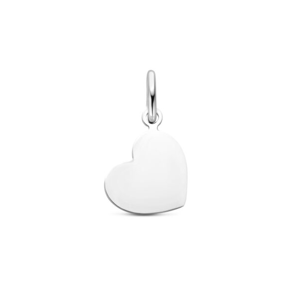 graveerhanger hart 10,5 mm zilver gerhodineerd