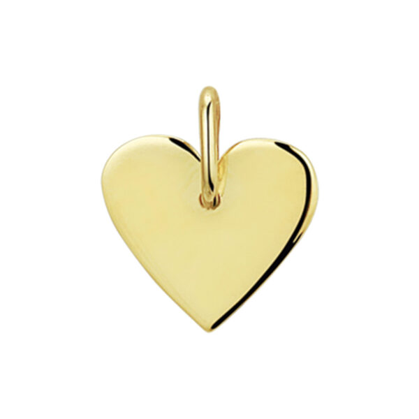 graveerhanger hart 14K geelgoud