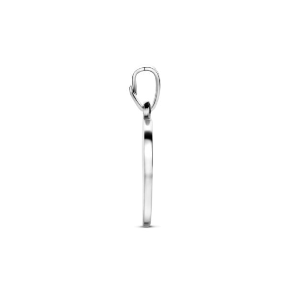 graveerhanger hartje 21 mm zilver gerhodineerd - Afbeelding 3