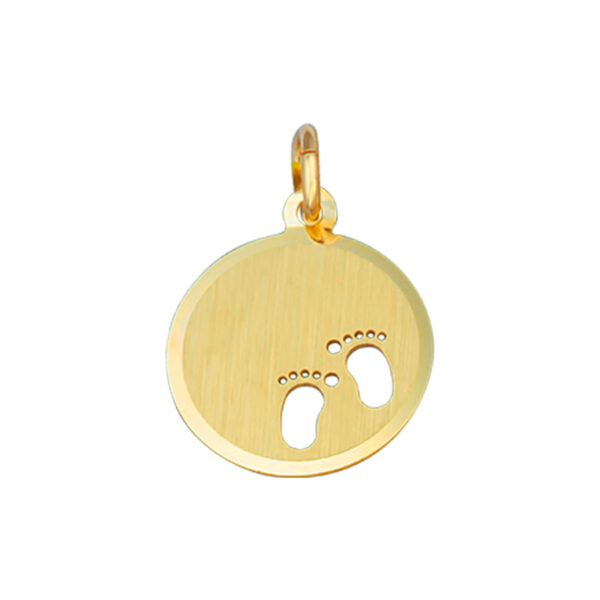 graveerhanger voeten poli/mat 14K geelgoud