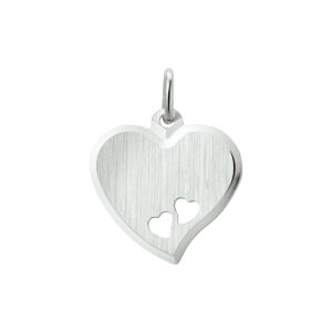 graveerhartje gediamanteerd zilver wit