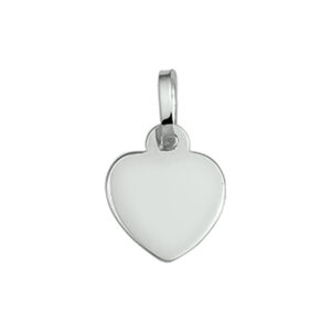 graveerhartje hart 14K witgoud