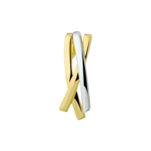hanger 14K bicolor goud geel/wit