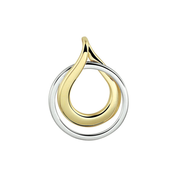 hanger 14K bicolor goud geel/wit