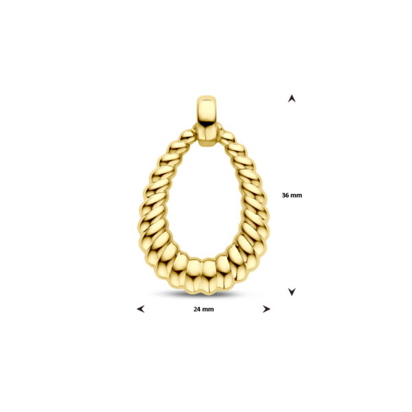 hanger 36 mm 14K geelgoud - Afbeelding 4