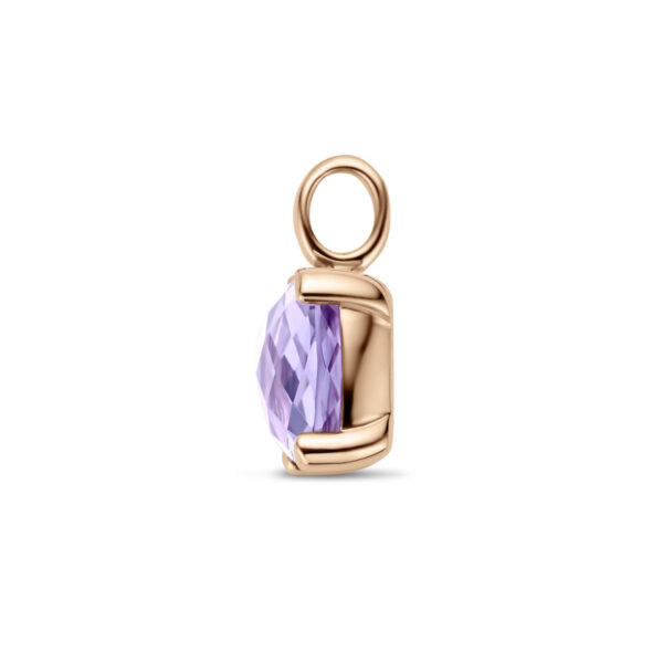 hanger amethist 14K roségoud - Afbeelding 3