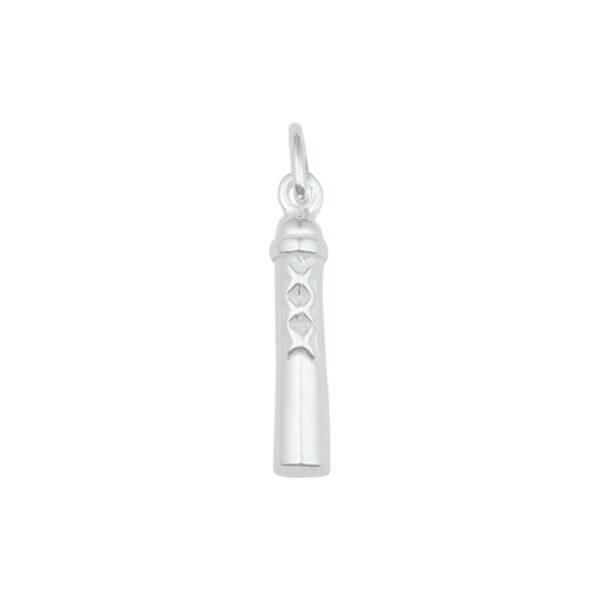 hanger amsterdammertje zilver wit
